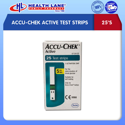 ACCU-CHEK ACTIVE TEST STRIPS (25'S)